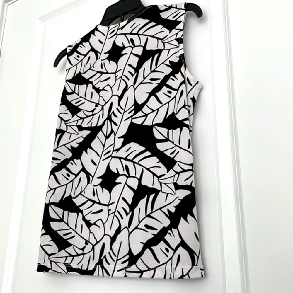 Laura Ashley black & white sleeveless top - Picture 7 of 7